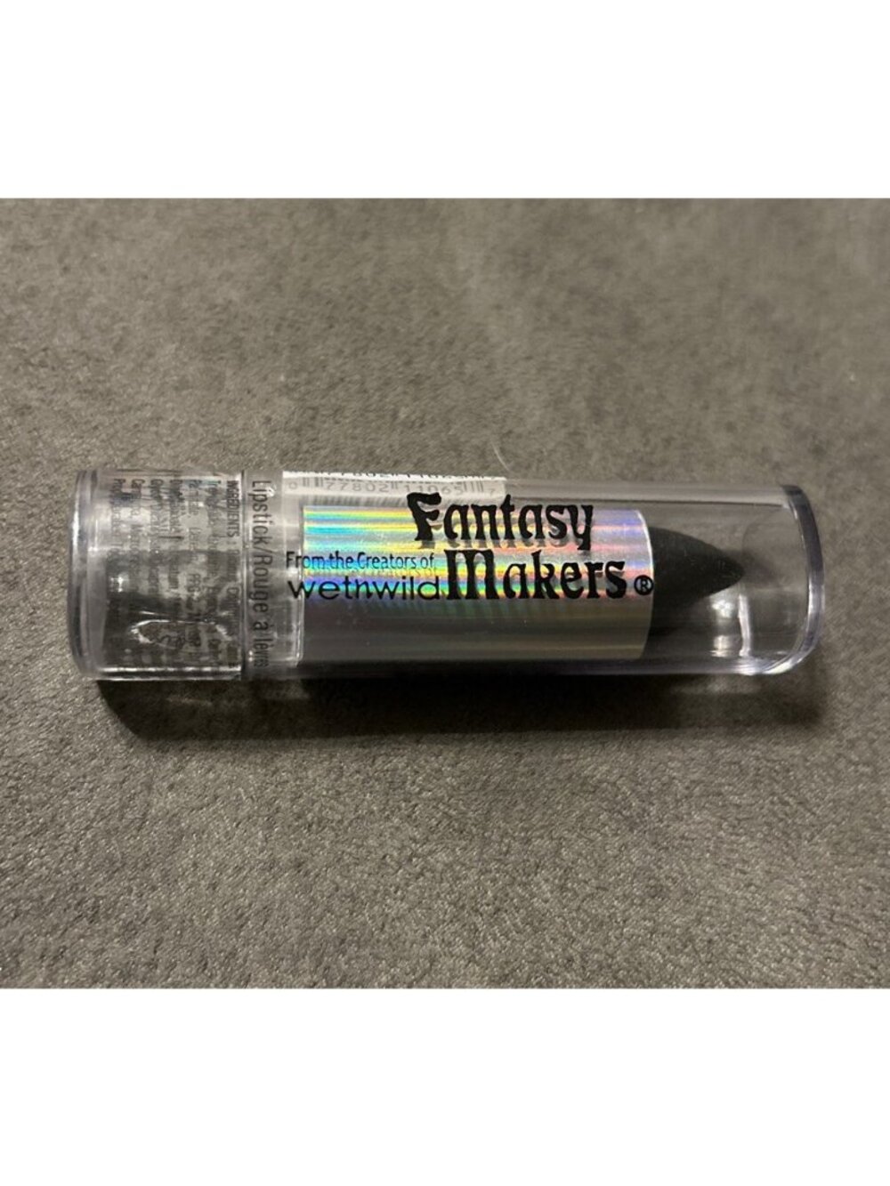 Wet n Wild Fantasy Makers 11065 Black Gothic Emo Skater Punk Halloween Lipstick